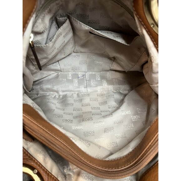 Michael Kors Fulton Large Leather East West Tote Bag luggage color - Picture 14 of 16